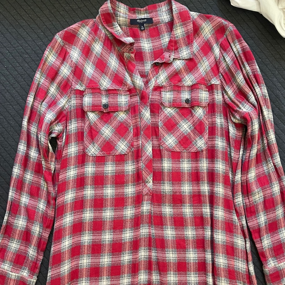 Madewell Flannel Dress